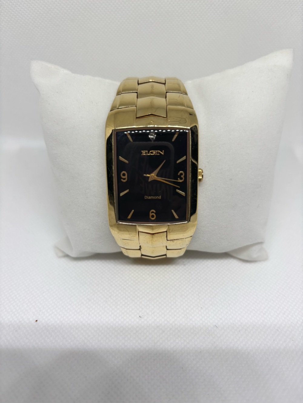 ELGIN Diamond Men’s FG-7013 33mm Casual Watch. NEW. Needs new battery.